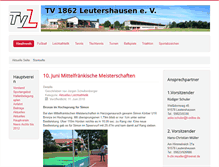 Tablet Screenshot of fussball.tv-leutershausen.de