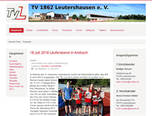 Tablet Screenshot of leichtathletik.tv-leutershausen.de